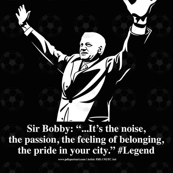 Newcastle United Art - Sir Bobby Robson