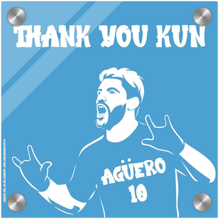 Sergio Aguero wall art print