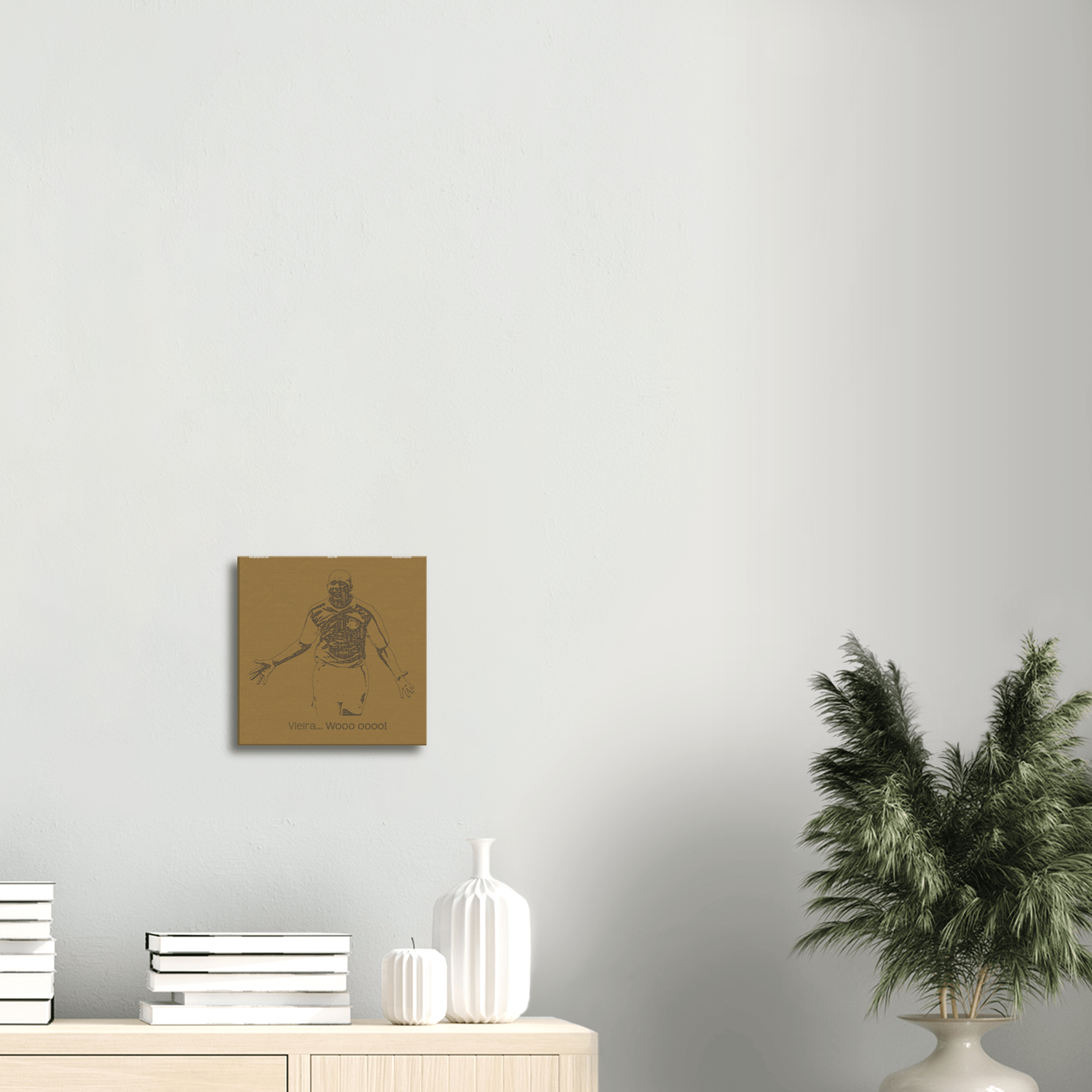 Patrick Vieira square canvas - PDI Sports Art