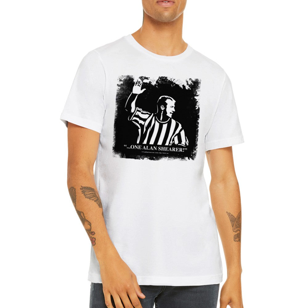 Alan Shearer newcastle style t-shirt