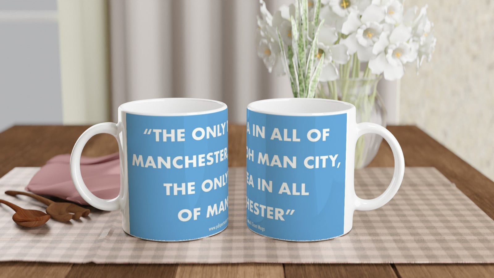 Manchester City style mug