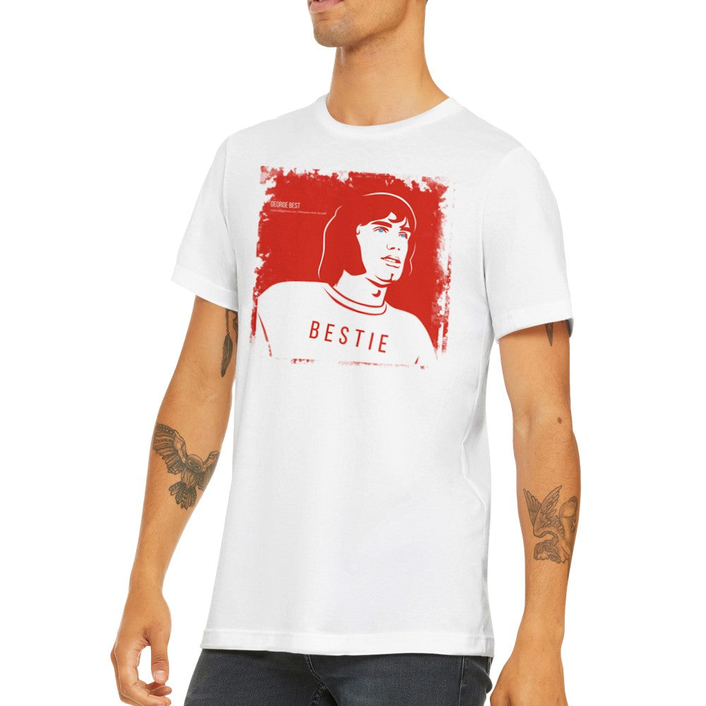 George Best style united t-shirt