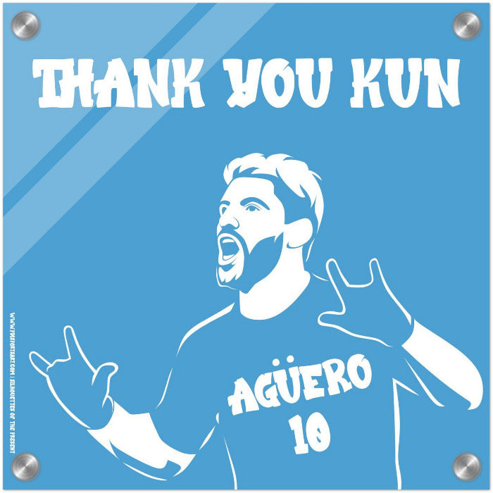 Sergio Aguero wall art print