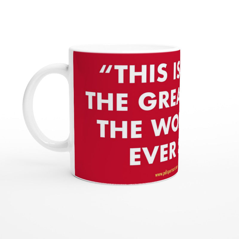 White ceramic Liverpool greatest team mug