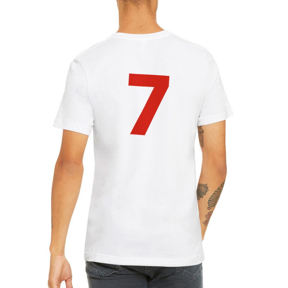 George Best style united t-shirt